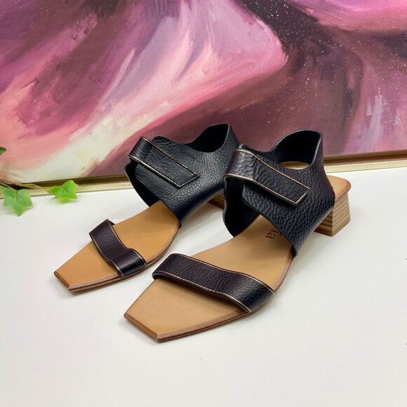 Pedro Garcia Zirel Slingback Block Heel Sandal in Black Size EU 37 / US 7 - Picture 5 of 15